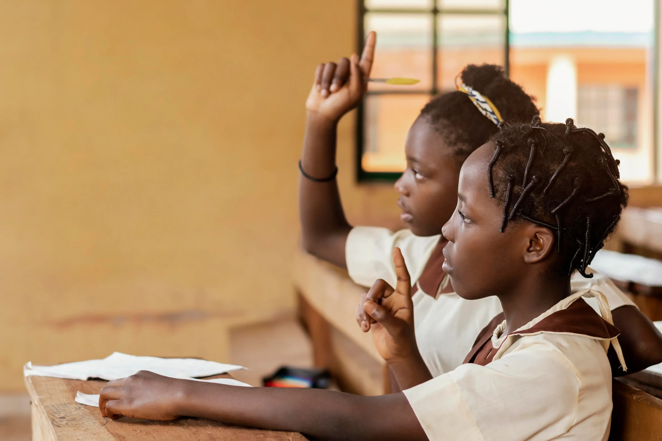 Girls in classroom